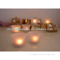 simple small frosting glass candle holders suit